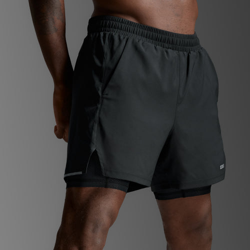 Black Aero Mesh 2-in-1 5 Inch Short